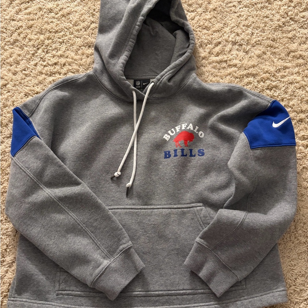 NFL Buffalo Bills Gray and Blue Hoodie